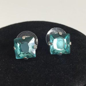 Ann Taylor Loft Greenish Blue Jewel Stud Earrings
